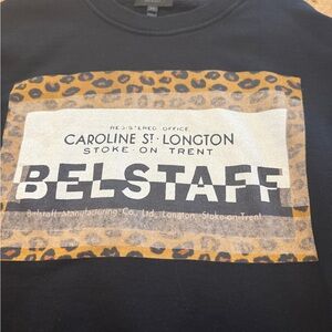 Belstaff Black Crew Neck Sweatshirt